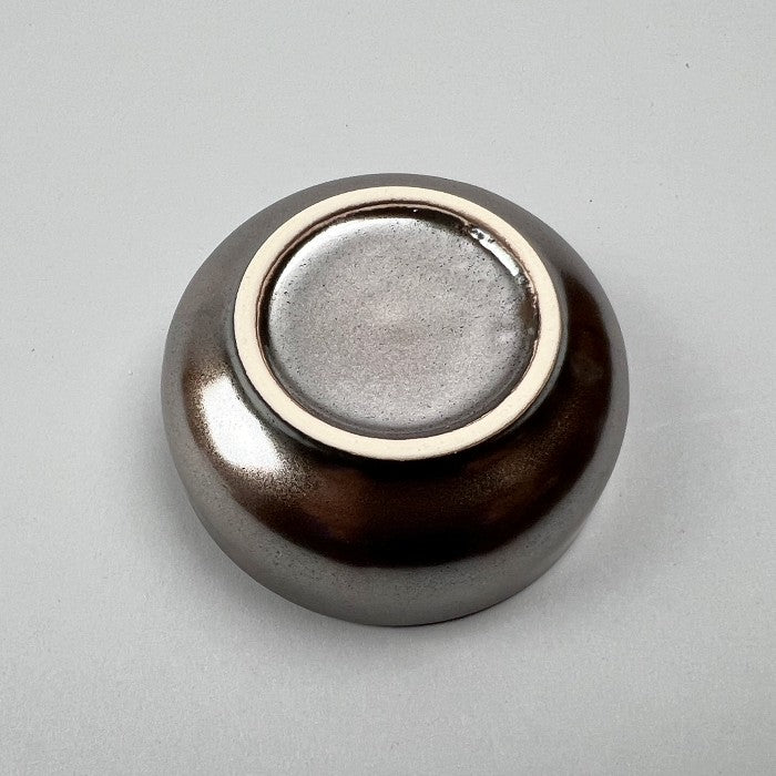 Akagin Reddish metallic silver tiny Japanese bowl restaurant supply bowery discount sale OSARA New York