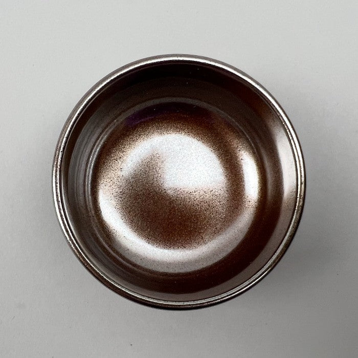 Akagin Reddish metallic silver tiny Japanese bowl restaurant supply bowery discount sale OSARA New York