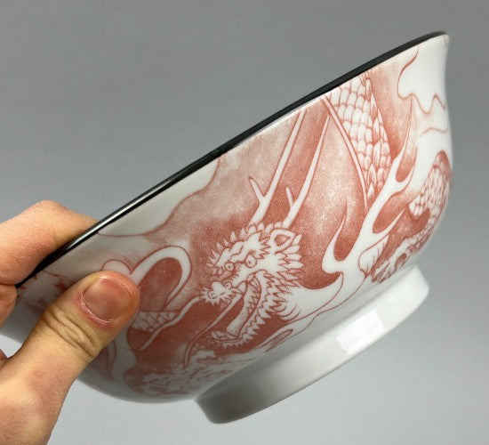 Akaryu Ramen Noodle Red Dragon Japanese Bowl Restaurant Supply Bowery Discount Sale OSARA New York close up