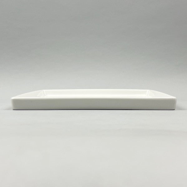 Durable White Square Upright Rim Plate Restaurant Supply Bowery Discount Sale OSARA New York