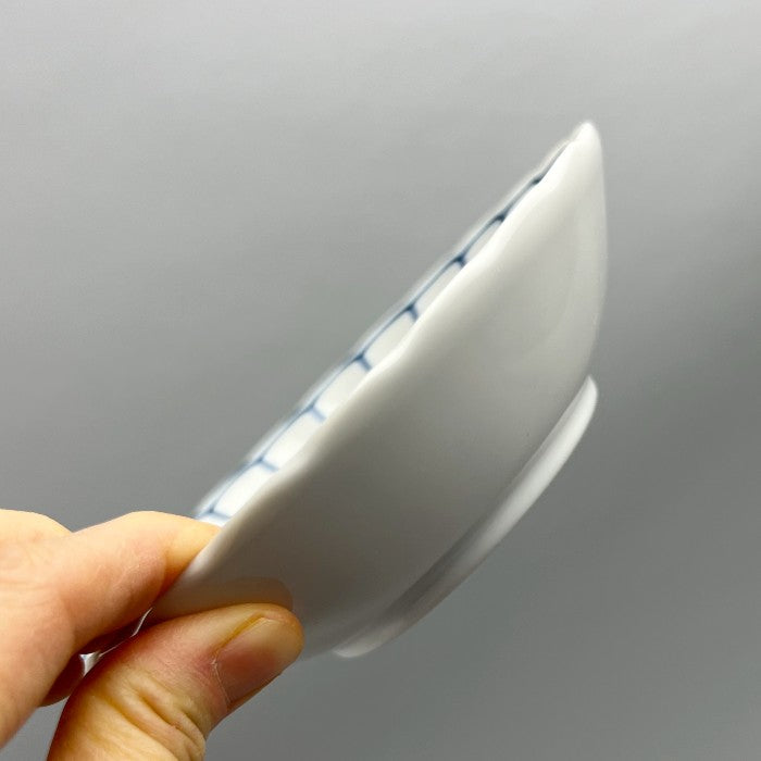 Hinagiku Kobachi Daisy Flower blue and white stripes Japanes small bowl restaurant supply bowery discount sale OSARA New York