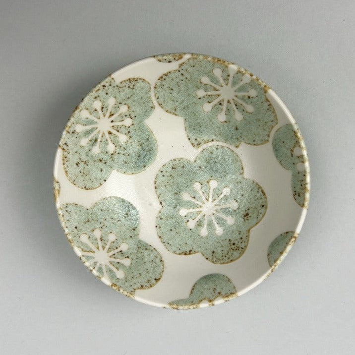 Hiwa Japanese rectangle square round small plate plum flower green blue restaurant supply Bowery Discount Sale OSARA New York