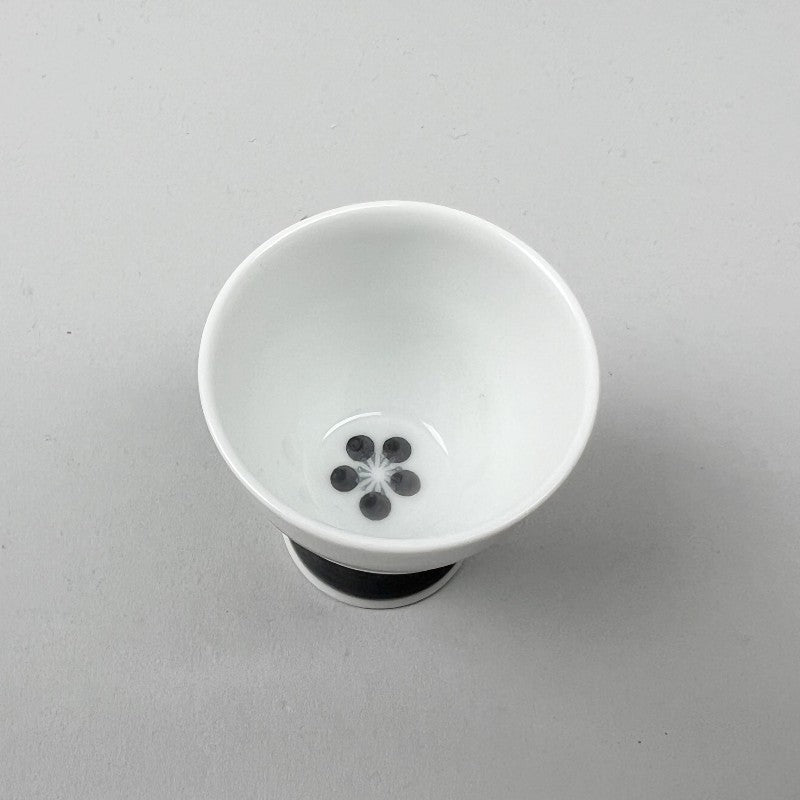 Made in Japan Ichijo White Floral Sake tokkuri carafe and cup restaurant supply bowery discount sale OSARA New York
