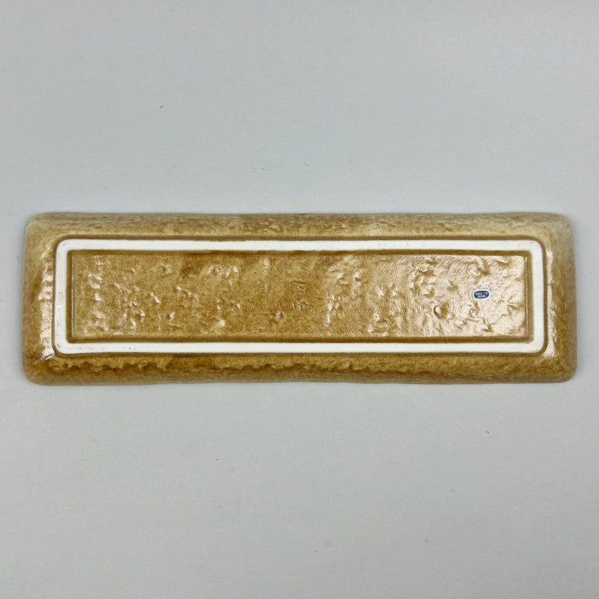 Iga Skinny Long Rectangle Brown Green Japanese Long Plate Restaurant Supply Bowery Discount Sale OSARA New York