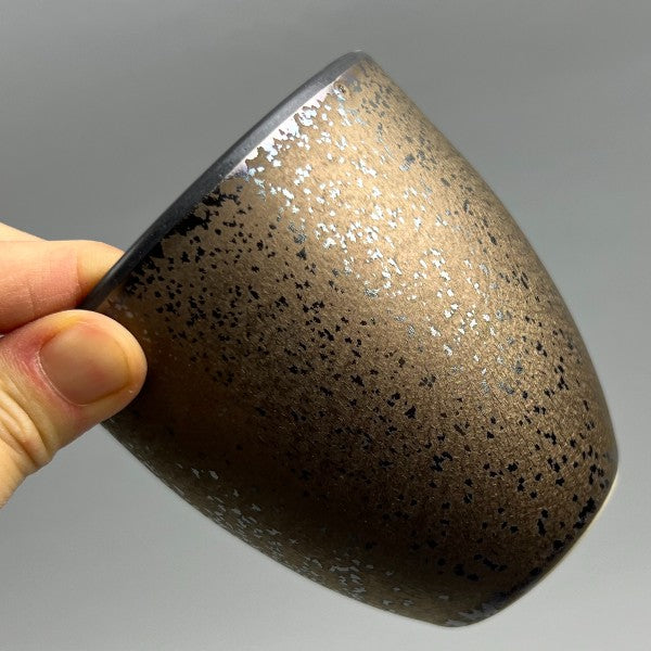 Kin Kessho Japanese Yunomi Teacup Matte Copper Metallic Glaze Restaurant Supply Bowery Discount Sale OSARA New York