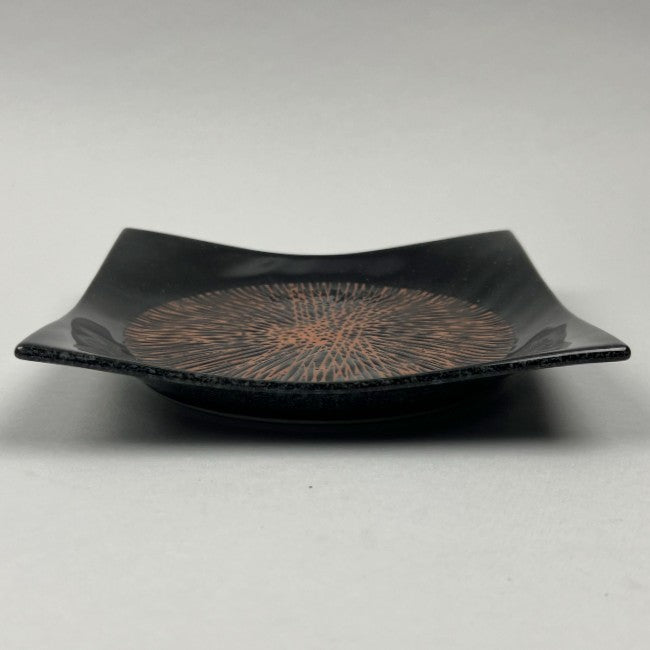 Kizami Luster Black Square Dinner Appetizer Japanese Plate Restaurant Supply Bowery Discount Sale OSARA New York