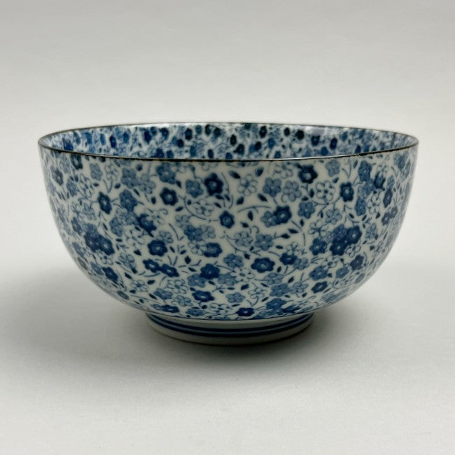 Kobana Navy Flowers Ramen Soba Udon Noodle Bowl Japanese Restaurant Supply Bowery Discount Sale OSARA New York
