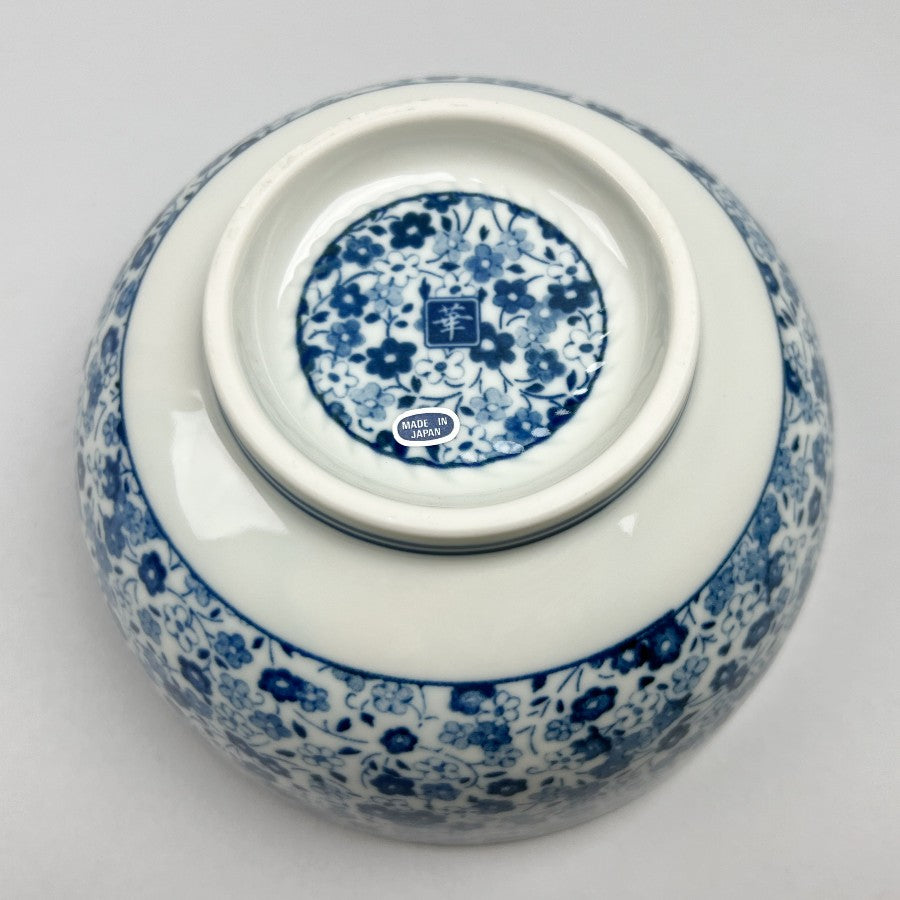 Kobana Navy Flowers Ramen Soba Udon Noodle Bowl Japanese Restaurant Supply Bowery Discount Sale OSARA New York