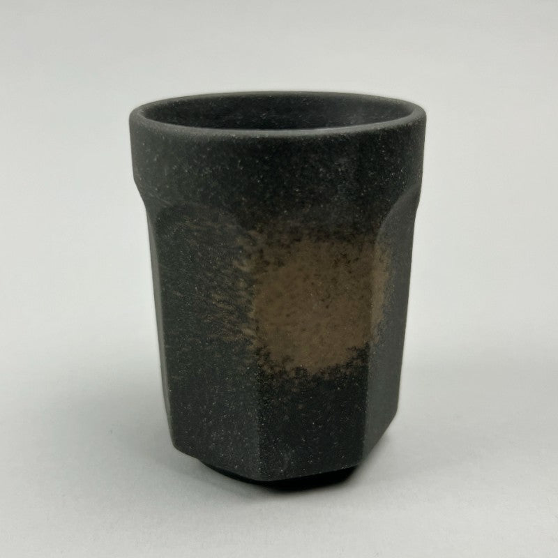 Kuro Hakkaku Octagon Shape Matte Black Japanese Green Teacup Restaurant Supply Bowery Discount Sale OSARA New York