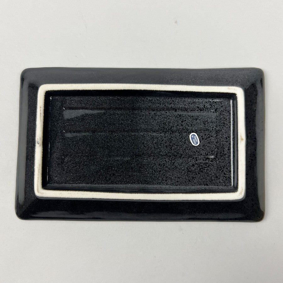 Kuro Kushime Luster Black Japanese Rectangle Sushi Plate Restaurant Supply Bowery Discount Sale OSARA New York