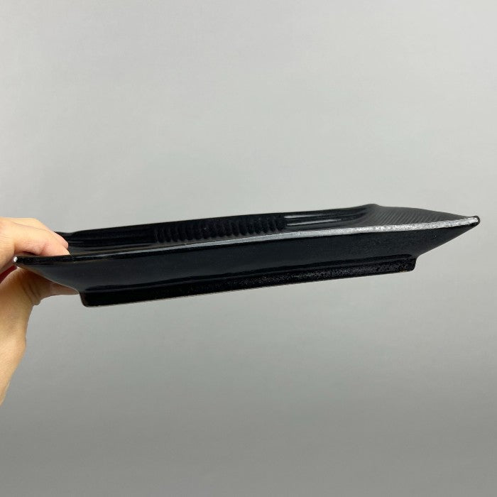 Kuro Kushime Luster Black Japanese Rectangle Sushi Plate Restaurant Supply Bowery Discount Sale OSARA New York