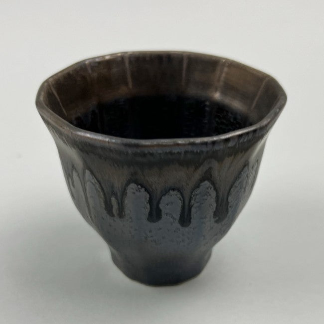 Kuro Sinchu Matte Black Brass Japanese Teacup Restaurant Supply Bowery Discount Sale OSARA New York