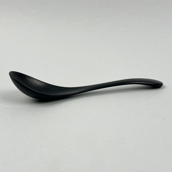 Melamine Matte Black Long Duck Renge Spoon Ramen Soup Noodle Spoon Restaurant Supply Bowery Discount Sale OSARA New York