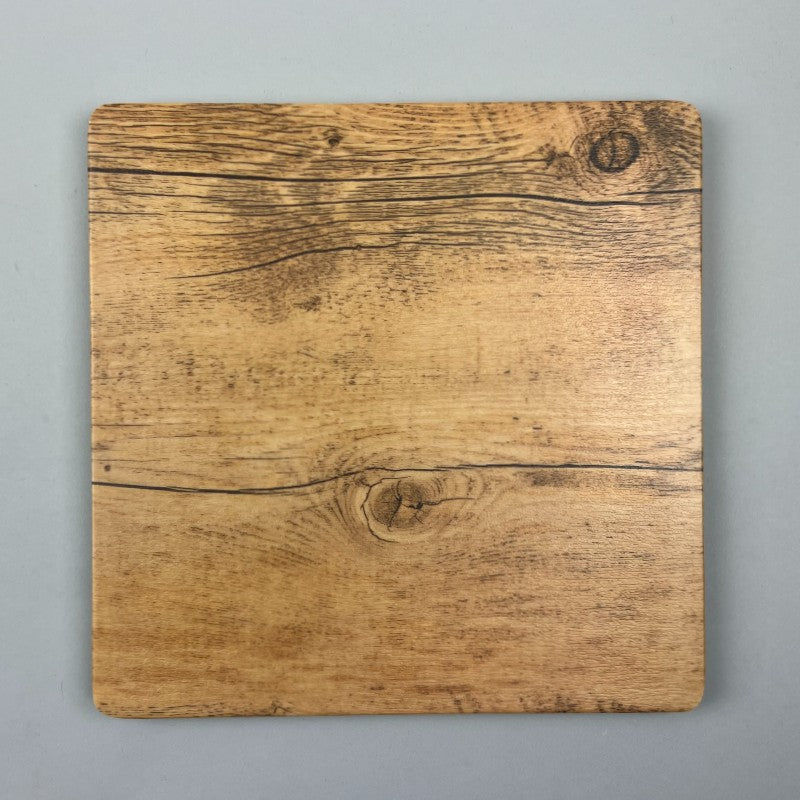 Melamine Mokume Wood Like Square Flat Platter Plate Restaurant Supply Bowery Discount Sale OSARA New York