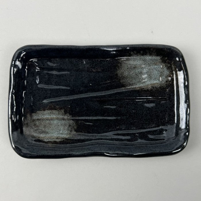 Miyagi Rectangle Black and Beige Japanese Plate Sushi Yakitori Restaurant Supply Bowery Discount Sale OSARA New York