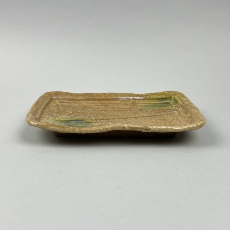 Miyagi Rectangle Black and Beige Japanese Plate Sushi Yakitori Restaurant Supply Bowery Discount Sale OSARA New York