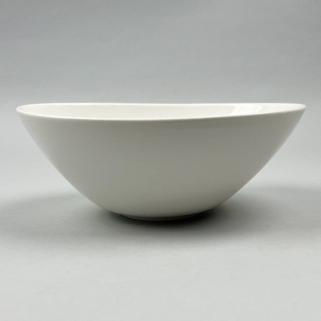 OSARA New York Solid White Ceramic Durable Egg Shaped Bowl for Currysalads, fries, fried shishito peppers, fried oysters, potato salad, mac & cheese, side dishes, and small shared plates, 16 oz & 24 oz, side 2