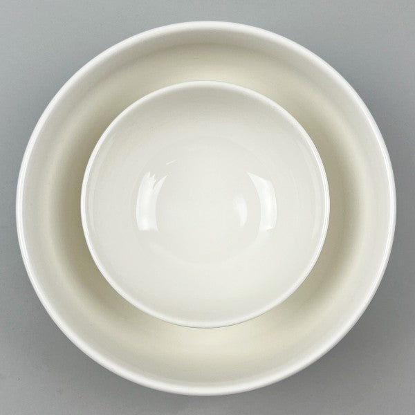 SOU White Striped Ramen Salad Soup Bowl Restaurant Supply Bowery Discount Sale OSARA New York