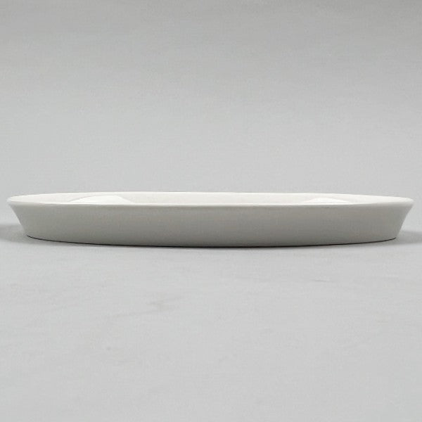 Spruce white durable oval tall rim plate restaurant plates sale discount OSARA New York