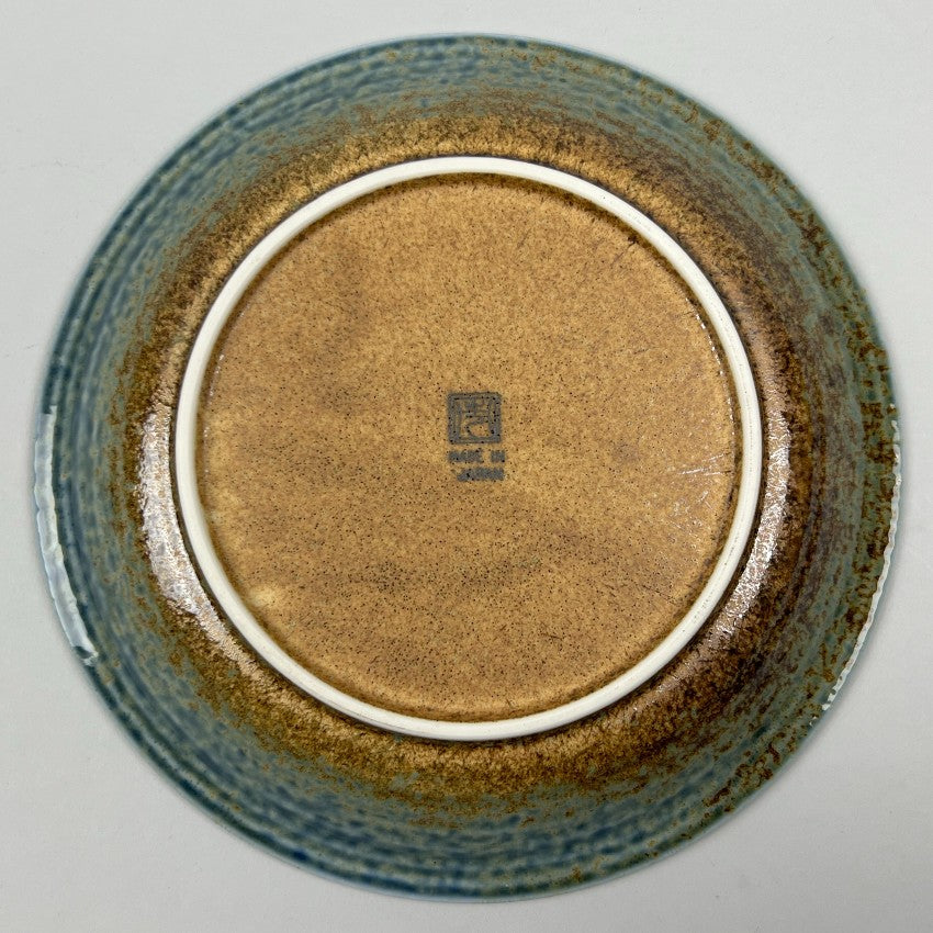 Suna Ainagashi blue brown coupe deep plate Shallow Bowl Dinner Appetizer Japanese Plate Restaurant Supply Bowery Discount Sale OSARA New York