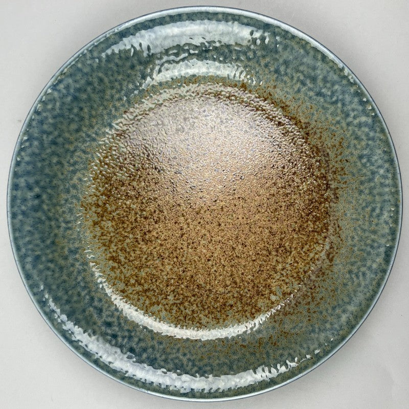 Suna Ainagashi blue brown coupe deep plate Shallow Bowl Dinner Appetizer Japanese Plate Restaurant Supply Bowery Discount Sale OSARA New York