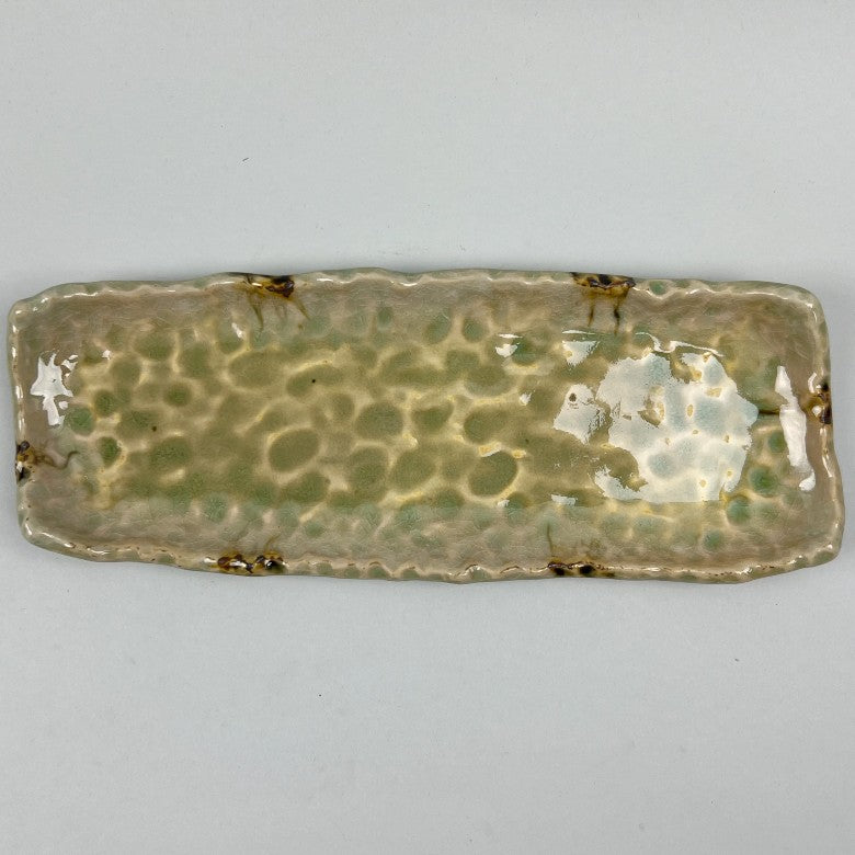 Suna Budou Unique Rectangle Long Plate 12.2", Made in Japan