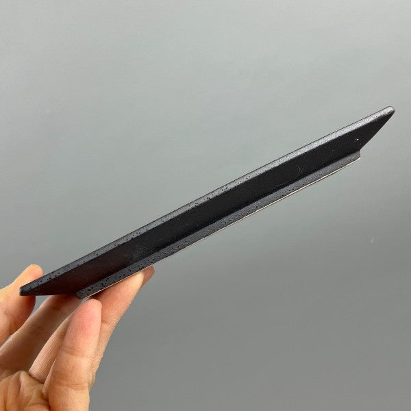 Tetsu Metalic Matte Black Japanese rectangle sushi plate restaurant supply Bowery Discount Sale OSARA New York
