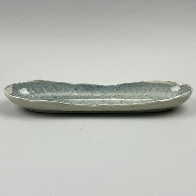 Washed brush stroke indigo Japanese skinny long boat plate restaurant Supply Bowery discount sale OSARA New York