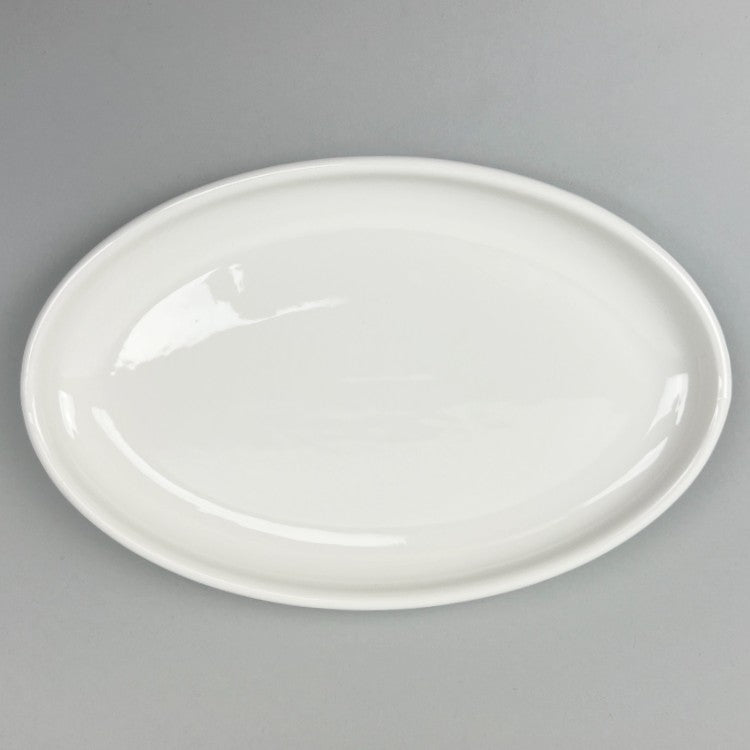 Spruce White Oval Plates in sizes, 10