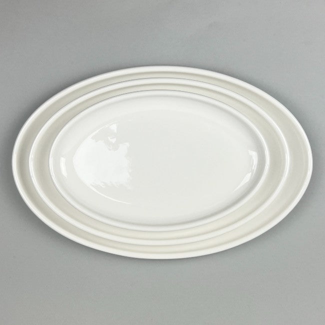 White Durable Oval Plates Lobster appetizer extra large plate restaurant supply Bowery OSARA new York