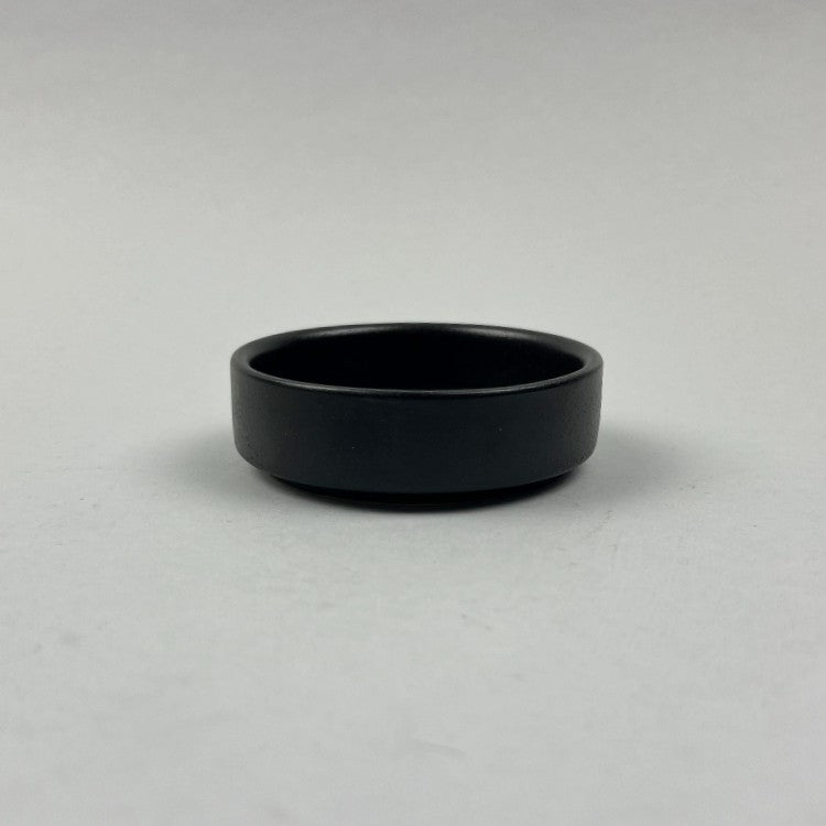Zen Cylindolical Walled Stackable Small Deep Plate Shallow Bowl Matte Black Restaurant Supply Bowery Discount Sale OSARA New York