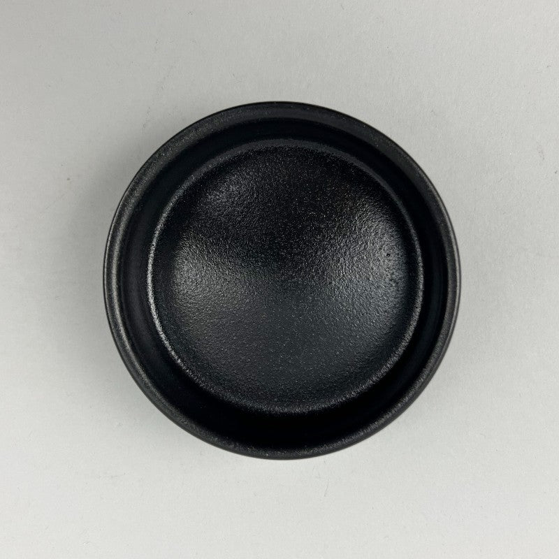 Zen Cylindolical Walled Stackable Small Deep Plate Shallow Bowl Matte Black Restaurant Supply Bowery Discount Sale OSARA New York