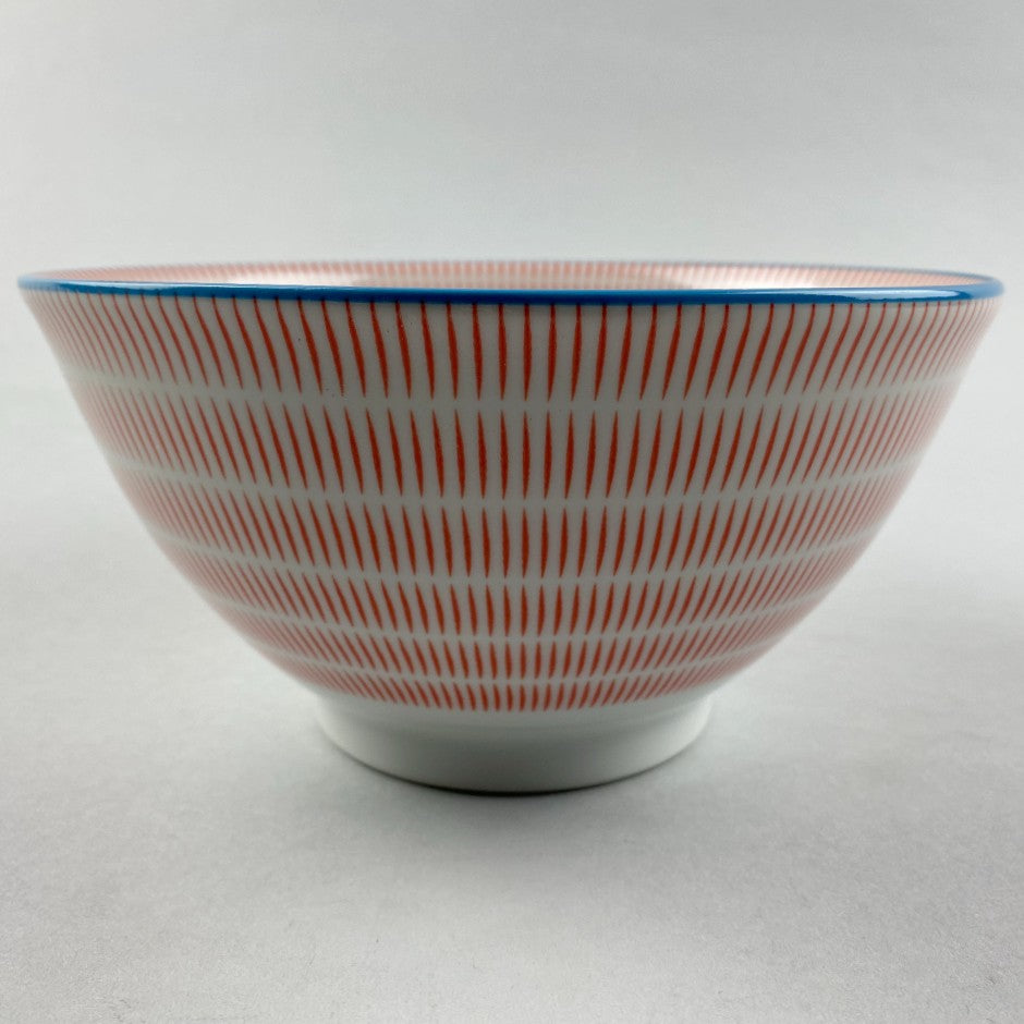 Red and white stripes large bowl ramen Restaurant Supply Bowery Discount Sale OSARA New York