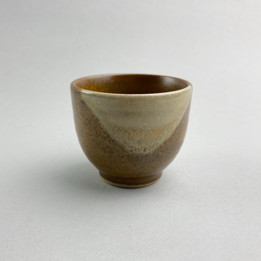 福 Blessing Brown Beige Single Japanese sake cup Restaurant Catering Supply Bowery Discount Sale OSARA New York