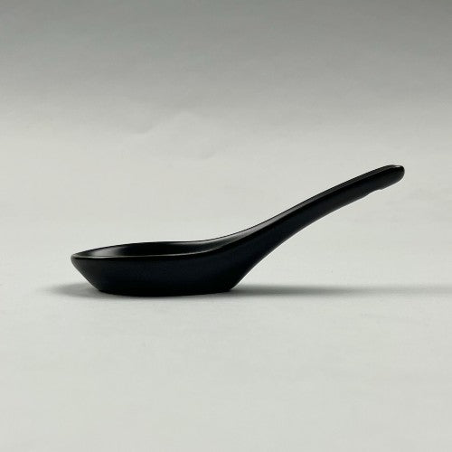 Bowery Matte Bold Renge Asian-style Soup Duck Spoon Tasting Spoon , Red and Black