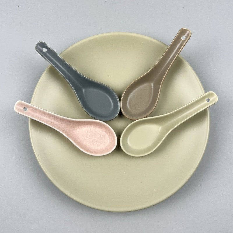 Bowery Matte Neutral beige gray brown pink renge spoon tasting ramen spoon Japanese chefs store restaurant supply discount sale event party catering OSARA New York
