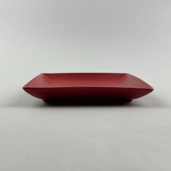 Square tray plate matte red appetizer bread and butter 밑반찬 tapas plate restaurant supply bowery sale discount