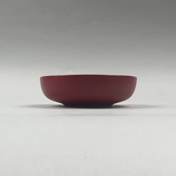 Bowery Matte bold red coupe shallow bowl appetizer salad dessert holiday table chefs store restaurant supply discount sale Manhattan nyc
