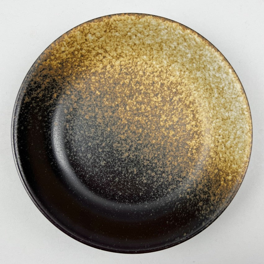 Ginga n semi matte brown black beige gradient bizen Japanese style coupe shallow bowl Japanese chefs store restaurant supply Bowery discount sale OSARA New York 10 strawberry street Nagoya