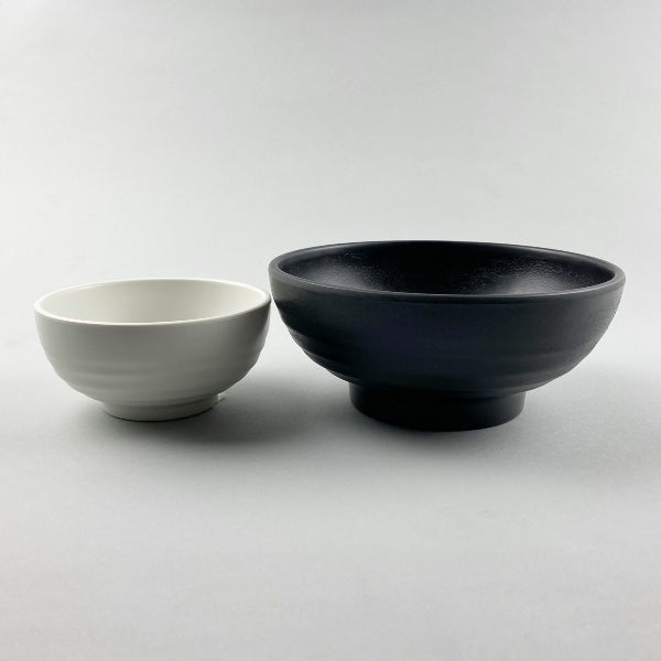 Hamon Melamin Bowl Semi-Matte Black and White Restaurant Supply Bowery Sale Discount OSARA New York