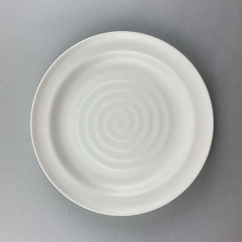 Hamon Melamine Semi-Matte Black Round Plate Side Restaurant Supply Discount Sale OSARA New York