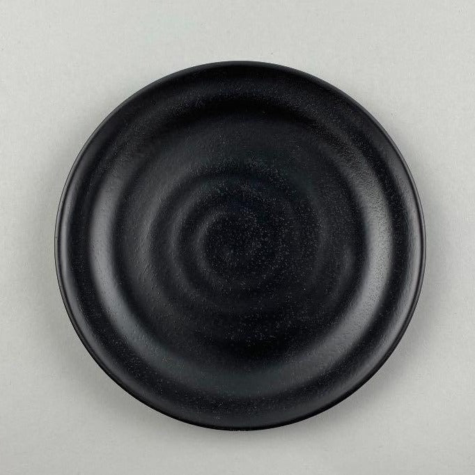 Hamon Melamine Semi-Matte Black Round Plate Side Restaurant Supply Discount Sale OSARA New York