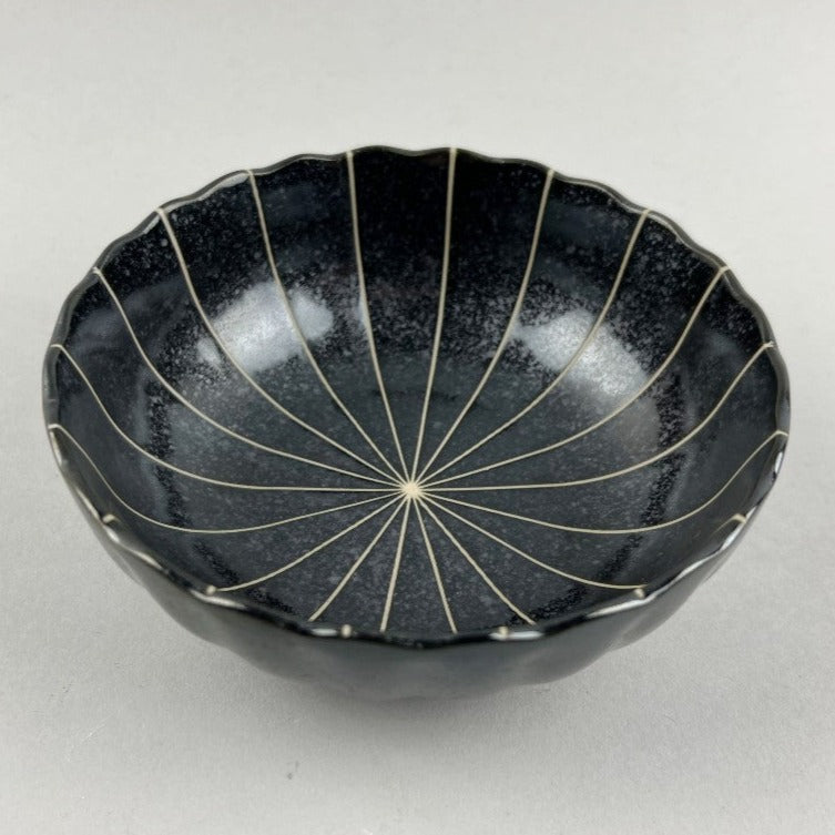 hasu no ha matte black Japanese shallow dinner appetizer bowl omakase restaurant supply bowery discount sale osara new york