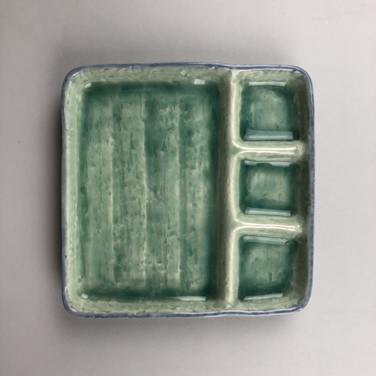 Restaurant Equipment Supply Discount Manhattan OSARA New York 纽约 뉴욕 레스토랑 Japanese Ceramics 和食器 日本 日式厨具 Square place with three section sause/seasoning Sashimi