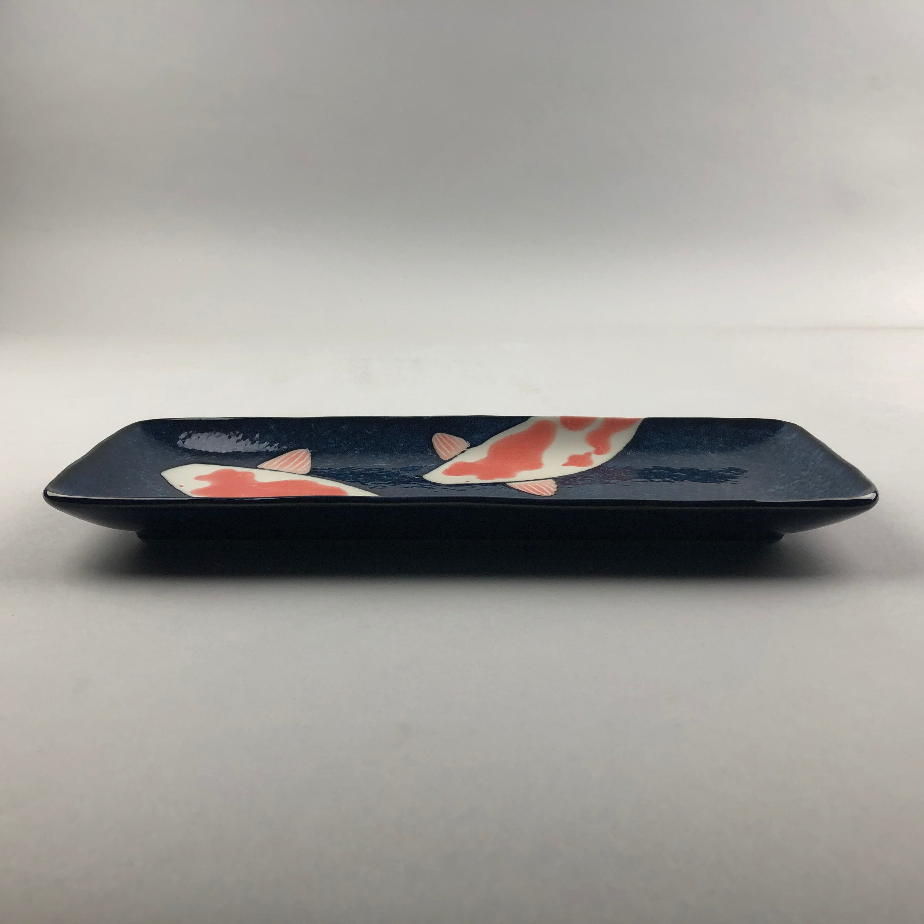 Restaurant Equipment 日本食 日式厨具 Discount 和食 Manhattan New York Japanese Ceramics Navy Koi fish rectangle plate