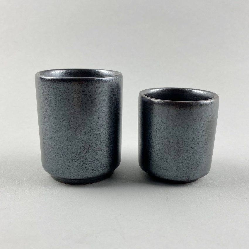 Gunmetal Shiny Black japanese Sake Cup Restaurant Catering Supply Bowery Discount Sale OSARA New York