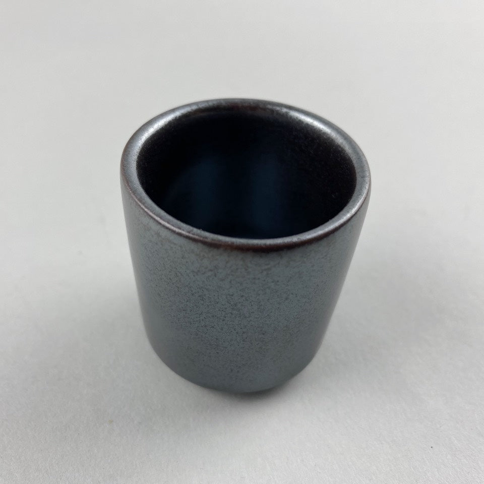 Gunmetal Shiny Black japanese Sake Cup Restaurant Catering Supply Bowery Discount Sale OSARA New York