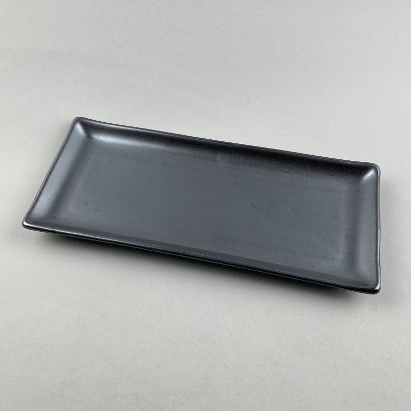 Ibushi Gin Matte Shiny Black Rectangle Japanese Sushi Plate Restaurant Supply Bowery Discount Sale OSARA New York
