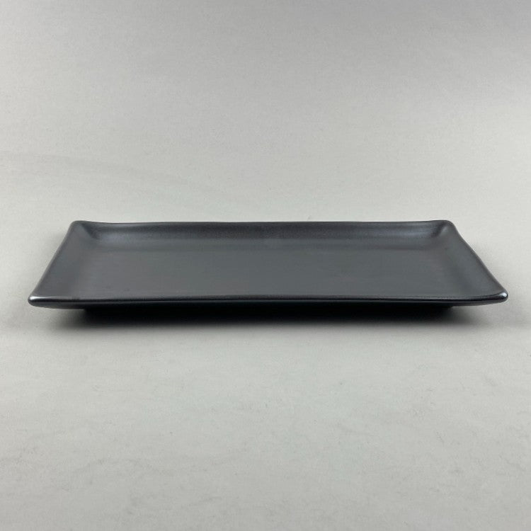 Ibushi Gin Matte Shiny Black Rectangle Japanese Sushi Plate Restaurant Supply Bowery Discount Sale OSARA New York