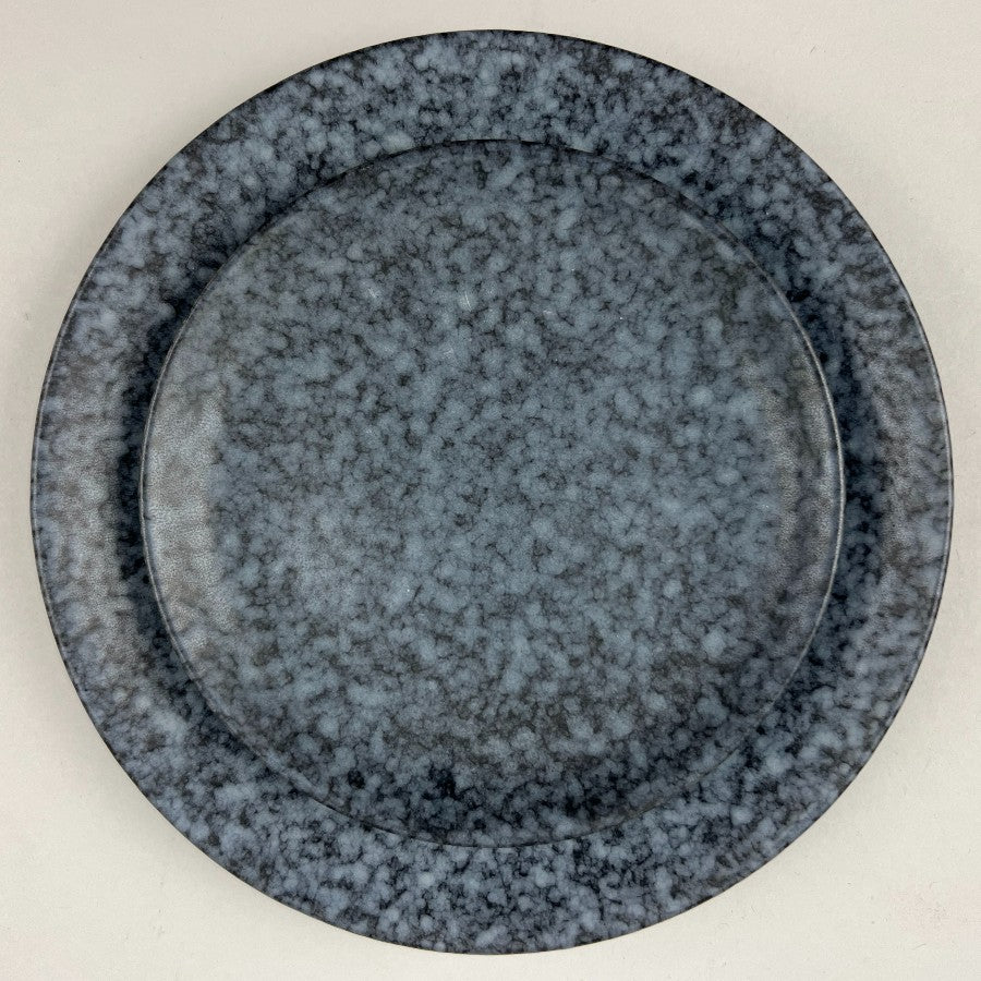Melange Matte blue navy gray black round dinner plate appetizer plate share plate Chefs store restaurant supply Bowery discount sale New York 10 strawberry street Biseki